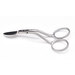 scissors with a rounded duckbill tip and shiny metal blades.