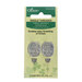 The Clover Needle Threader in its packaging and isolated on a white background. 