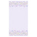 image of the lavender border fabric featuring clusters of stars throughout with purple and blue floral borders