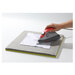The wool pressing mat in use.