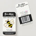 The Bee Mine needle minder in its packaging, showing off the front and back. 