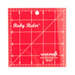 The ruby ruler isolated on a white background. 