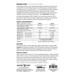 Back of the pattern featuring project requirements and specifications.