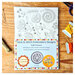 The front of the folk flowers stick and stitch embroidery designs transfer sheets. 