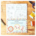 The front of the folk Dogs stick and stitch embroidery designs transfer sheets. 