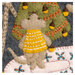 A close up on a appliqué mouse. 
