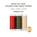 Three spools of red, green, and cream thread, isolated on a white background. 