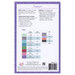 The back of the cross stitch pattern listing floss requirements and pattern information.