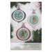 The front of the cross stitch pattern, showcasing the finished projects alongside the pattern name.