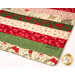 A super close up on the mat demonstrating fabric prints and color details.