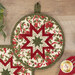 A closer look at the round Hot Pad, demonstrating fabric color and print details.