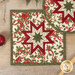 A closer look at the two Folded Star Hot Pads, demonstrating fabric color and print details.
