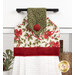 A close up on the top section of the towel, showing details on the bell fabric as well as the fabric button.