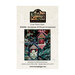 Front of pattern snowman and house cross stitch ornaments on a Christmas tree.