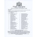 Back of pattern with a table showing color names and their corresponding DMC alternatives for embroidery threads.