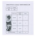 The back of the pattern listing floss and project information.