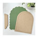 An image of a partially painted and unassembled arbor cross stitch display frame.