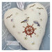 The back of the completed high seas heart ornament. 