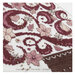 A close up on the pink christmas tree pattern. 