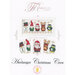 Front image of the Hardanger Christmas Crew pattern featuring the completed project.