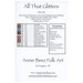 The back of the pattern featuring product info, floss requirements and finishing information. 