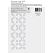 Back of the silicone ring package with care instructions and the safety label isolated on a gray and white background.