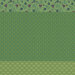 Green fabric with a distinctive striped design with 8 unique coordinating patterns, including florals, stripes, leaves, and other classic motifs.