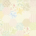 Cream fabric with an octagon cheater pattern combining floral, paisley, and geometric designs.