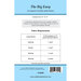 The back of The Big Easy quilt pattern showing material requirements.