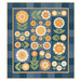 A digital mockup of the Fresh as a Daisy Quilt, isolated on a white background. 