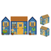 Digital mockup of the keepsake box, shaped like a farmhouse, isolated on a white background. 