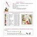 Back cover of the Nativity Collection - 4 cross stitch pattern with a legend of the required flosses and a digital mockup of the finished pattern.