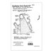 Back of the chatterbox apron pattern with required fabric amount, optional ribbon yardage for ties, and a small diagram of the apron.