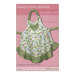 Front cover of the Sassy Little Sisters Child's Apron with a green and cream floral fabric design.