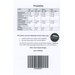 The back of the pattern with project requirements.