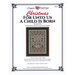 front cover of the For Unto Us A Child Is Born cross stitch pattern.