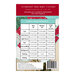 Back of the Starburst Tree Skirt Quilt pattern showing a table of the fabric requirements for three different sizes of quilts.