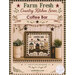 Farm Fresh Country Kitchen Series “Coffee Bar” wall décor cross stitch pattern with rustic farmhouse styling.