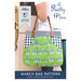 Front cover of the March Bag Pattern featuring a completed zebra and gingham print bag with leather handles.