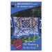 The front of the My Radiant Star pattern with the completed quilt displayed hanging over a fence.