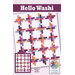 “Hello Washi” quilt pattern showing a quilt-like washi tape grid and border samples.