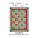 Front of the Gypsy Breeze Quilting Pattern by Little Louise Designs featuring a green and red quilt.