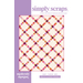 The front of the Simply Scraps pattern by modernly morgan featuring a pink lattice quilt.
