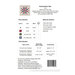 Back cover of the Summertime Star cross stitch pattern featuring the required floss, materials, and cloth recommendations.