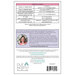 back of the pattern featuring project info and requirements
