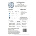 Back cover of the Porcelain Stitches No. 1 cross stitch pattern showing the required floss, materials, and cloth.