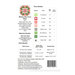 Back cover of the Whimsy Star cross stitch pattern showing the required floss, materials, and cloth.