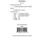 The back of the pattern with project requirements.