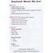 Cross-stitch chart information for “Handwork Mends My Soul” with stitch counts, floss colors, and size details.