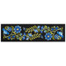 The completed Baltimore Garden Table Runner in Periwinkle, isolated on a white background. 